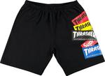 Спортивные шорты Supreme x Thrasher Multi Logo Sweatshort 'Black', черный - фото 2