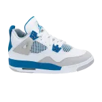 Кроссовки Air Jordan 4 Retro GS 'Military Blue' 2006, белый - фото