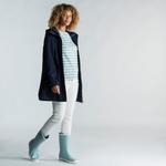 Куртка-дождевик восковая куртка парусная женская непромокаемая 300 темно-синяя TRIBORD, черный синий - фото 15