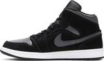 Кроссовки Air Jordan 1 Mid SE Nylon Black Grey, серый - фото 3