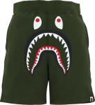 Шорты BAPE Shark Sweat Shorts 'Olivedrab', зеленый - фото