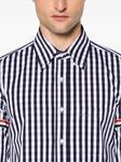 Thom Browne клетчатая рубашка, синий - фото 5