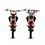 Электрический питбайк Enduro Nicot eBeast, красный - фото 2