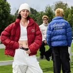 Пуховик унисекс HARSH AND CRUEL, Молочный кирпич - фото 8