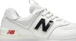 Кроссовки New Balance 574 'Metallic - White Neo Flame', белый - фото 3