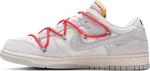 Кроссовки Nike Off-White x Dunk Low 'Lot 33 of 50', белый - фото 4