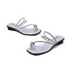 Шлепанцы женские Comely, серебряный - фото 3