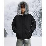 Пуховик Unisex X1617, темно-синий puffer jacket - фото 11