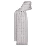 Шерстяной вязаный шарф мужской серый DIOR - фото 2