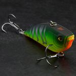 Воблер Lipless WXM VBN 65 S Firetiger CAPERLAN, неоновый темно-зеленый/неоновый желтый/неоновый кроваво-оранжевый - фото 3