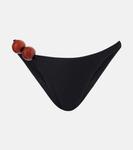 Мраморные бикини-трусики Same, Faux Suede Black - фото