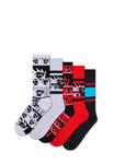 Носки Happy Socks 5-PACK ANIME SNEAKER, Red - фото