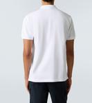 Рубашка-поло Compass из хлопкового пике Stone Island, белый - фото 4