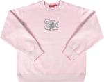 Толстовка Supreme Overlap Crewneck 'Light Pink', розовый - фото