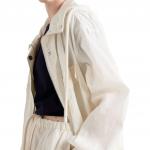 PRADA Пиджак бомбер, White - фото 6