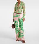 Прямые брюки с принтом Etro, розовый - фото 2