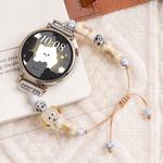 Ремешок Huawei Совместимость Материал бусины 127мм~231мм CHENSONG, Черный котенок+Белый щенок - фото 9