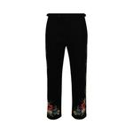 Брюки Bode Beaded Aquitaine Trousers 'Black' - фото