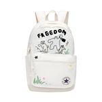 Converse Полиэстеровый рюкзак обычный унисекс белый, Let's Go on An Outing Together - фото