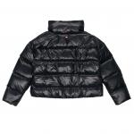 Пуховик Nike Solid Color Straight Long Sleeves, черный - фото 2