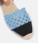 Сандалии-эспадрильи из рафии Sunburst Aquazzura, Jeans - фото 6