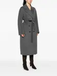 Двубортное пальто с поясом 'S Max Mara, серый - фото 3