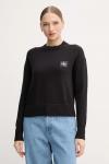 Хлопковый свитер Calvin Klein Jeans, черный - фото