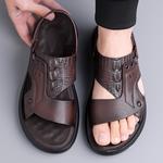 EGCHI Пляжные шлепанцы мужские черные - фото 11