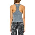 Футболка-майка женская синяя DIESEL - фото 4