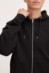 Толстовка с капюшоном на молнии !Solid Zip-Up Hoodie Lenz, черный - фото 3