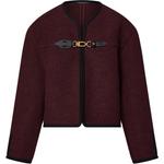 LOUIS VUITTON Луи Виттон Кабринер Клип Бокси Куртка, Burgundy - фото