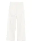 Брюки с эластичной талией Barena, белый - фото 2