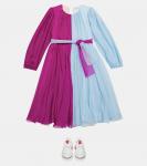 Шелковое платье Dolce&Gabbana, фиолетовый - фото 2