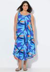 Платье Ulla Popken Day dress, Aqua/Blue - фото