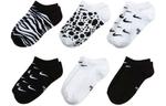 Детские носки Nike, 6 двойных (черно-белых) - фото
