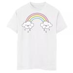 Футболка с рисунком Fifth Sun Happy Clouds для мальчиков 8–20 лет Licensed Character, белый - фото