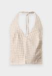 Топ BARE CLEAN FRONT HALTER VEST Abercrombie & Fitch, бежевый - фото 5