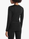 Женский термотоп 200 Oasis Base Layer Crewe Icebreaker, черный - фото 2
