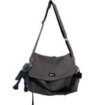 WARRIOR Серая нейлоновая сумка через плечо, Black with Gray Frog Pendant - фото 2