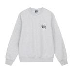 Свитер Stussy Basic Crew, Ash Heather - фото