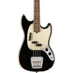 Бас-гитара Fender Justin Meldal-Johnsen Road Worn Mustang, черный - фото