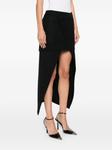 Alexander McQueen асимметричная юбка, черный - фото 3