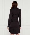 Платье атласное Karl Lagerfeld, черный - фото 4