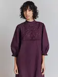 Платье Ghost Frances Cotton Poplin, цвет plum - фото 3