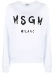 Толстовка с логотипом MSGM, белый - фото
