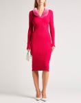 Платье миди Blumarine, фуксия - фото 2