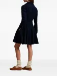 Вельветовое платье-рубашка мини POLO RALPH LAUREN, синий - фото 3