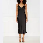 Атласное платье Liu Jo, черный - фото