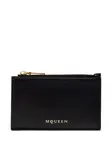 Кардхолдер с логотипом Alexander McQueen, черный - фото