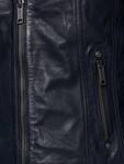 Кожаная куртка Tazzio, темно-синий - фото 5